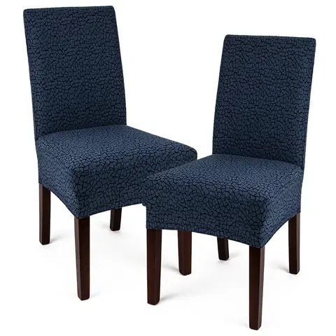 Doplnky do spálne 4Home Multielastický poťah na stoličku Comfort Plus modrá, 40 - 50 cm, sada 2 ks