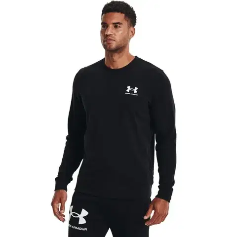 Mikiny Under Armour Mikina Rival Terry LC Crew Black  MM