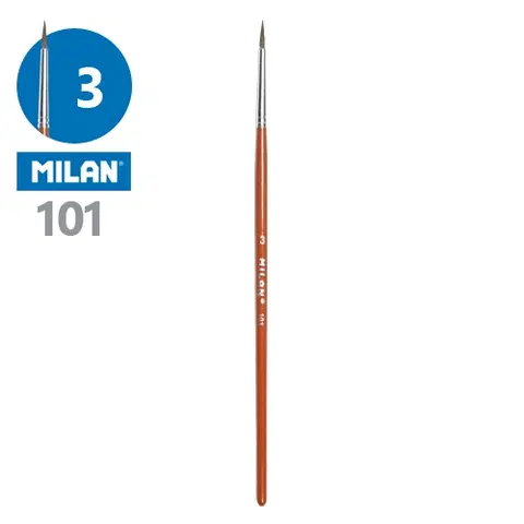 Hračky MILAN - Štetec guľatý č. 3  - 101