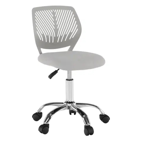 Kancelárske kreslá Otočná stolička, sivá/chróm, SELVA