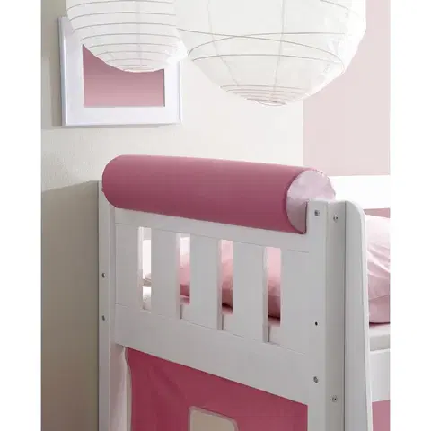 Príslušenstvo k detským posteliam Detský vankúš v tvare valca Ružový