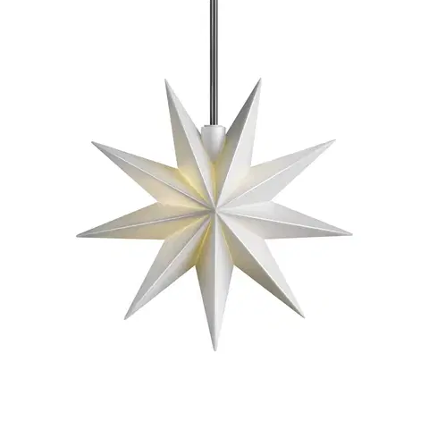 Vianočné svetelné hviezdy STERNTALER Sterntaler LED hviezda 9-cípa biela