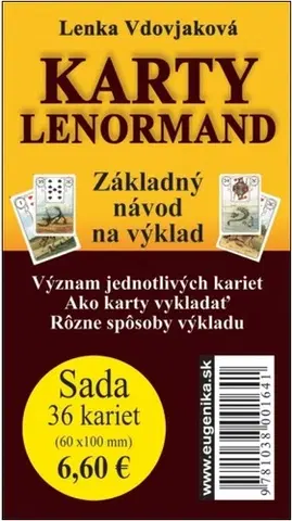 Veštenie, tarot, vykladacie karty Karty Lenormand (karty + brožúrka) - Lenka Vdovjaková