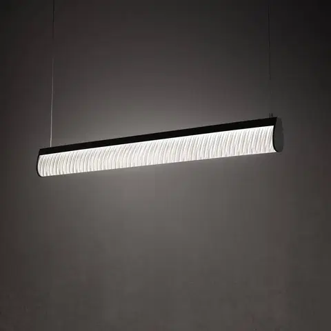 Závesné svietidlá Slamp Závesné svietidlo Slamp LED Modula, skladané, čierne