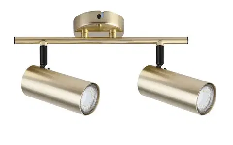 LED osvetlenie Stropné svetlo COLLY 2xGU10Candellux Mosadz