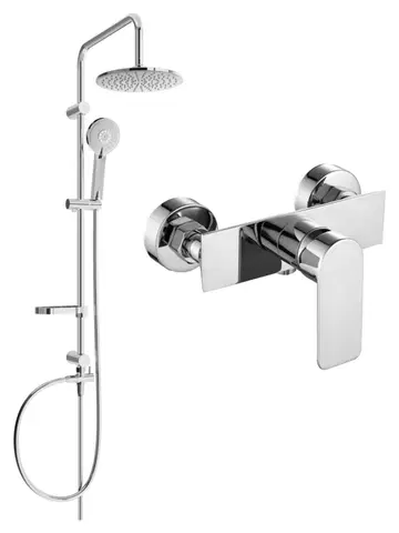 Sprchy a sprchové panely MEXEN/S - Carl sprchový stĺp vrátane sprchovej batérie Alexa, chróm 71240240-00
