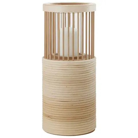 Svietniky a stojany na sviečky Sklenený svietnik Bamboo, V: 41,7cm