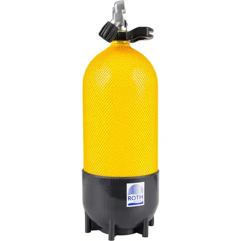 potápanie Tlaková fľaša na potápanie 12 litrov 230 bar žltá