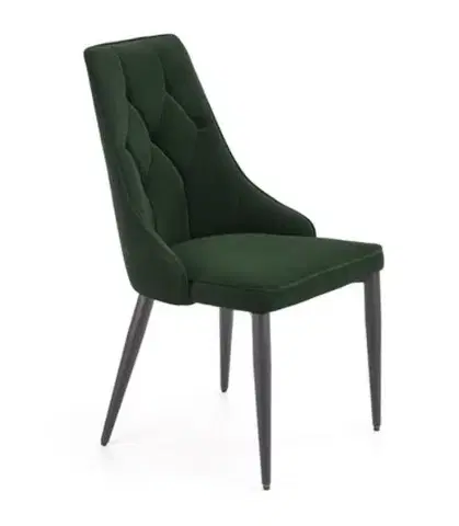Čalúnené stoličky Krzesło W 133 zielone