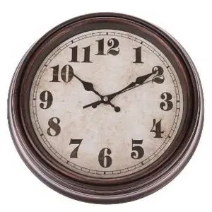 Hodiny Nástenné hodiny Rustik, pr. 30,5 cm, plast