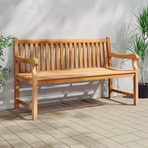 Záhradné lavice Záhradná lavica 150 cm teak Dekorhome