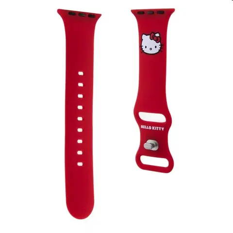 Príslušenstvo k wearables Hello Kitty Liquid Silicone Kitty Head Logo remienok pre Apple Watch 3840mm, červený 57983116943