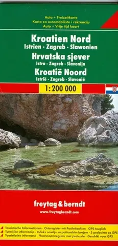 Do auta Chorvátsko sever - Istria - Záhreb - Slavónsko 1:200 000 - Automapa