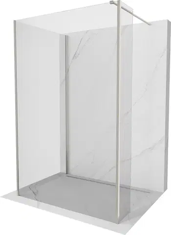 Sprchové dvere MEXEN/S - Kyoto Sprchová zástena WALK-IN 110 x 100 x 40 cm, transparent, nikel kefovaná 800-110-100-221-97-00-040
