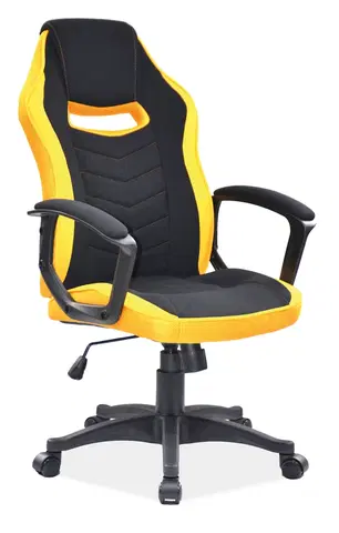 Kancelárske stoličky Signal Kancelárska stolička CAMARO čierna/žltá