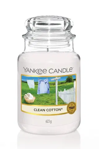 Vonné sviečky a svietniky Vonná sviečka Yankee Candle veľká Clean cotton