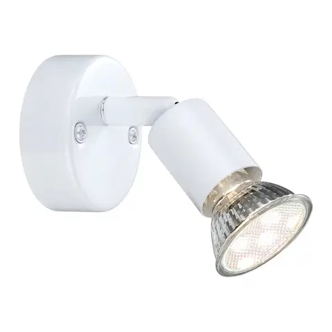 Bodové svetlá Globo Nástenné LED svietidlo Olana, 1-plameňové, biela