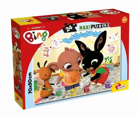 Hračky puzzle LISCIANIGIOCH - Bing Puzzle Maxi 24 - Art Attack!