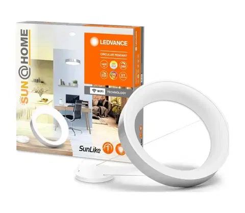 Svietidlá Ledvance Ledvance - LED Stmievateľný luster na lanku SUN@HOME CIRCULAR LED/18,5W/230V Wi-Fi 