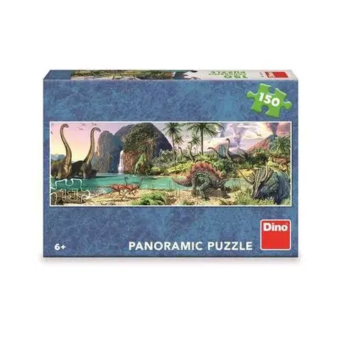 Od 100 dielikov Dino Toys Puzzle Dinosauri pri jazere 150 panoramic Dino