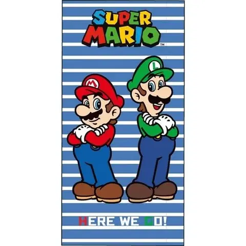 Uteráky Detská osuška Super Mario a Luigi, 70 x 140 cm
