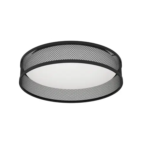 Stropné svietidlá EGLO LED svetlo Luppineria oceľové pletivo, čierna