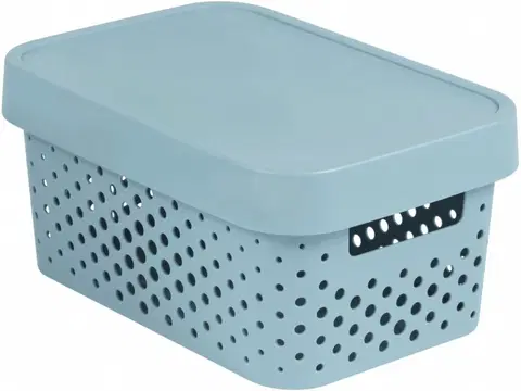 Úložné boxy CURVER - Box umelá hmota + veko 4,5L svetlošedý
