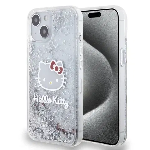 Puzdrá na mobilné telefóny Zadný krytHello Kitty Liquid Glitter Electroplating Head Logo pre Apple iPhone 1212 Pro, transparentné 57983116903