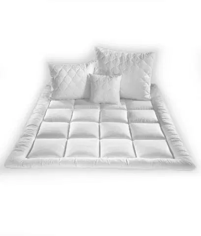 Prikrývky na spanie VÝHODNÝ SET-Prikrývka a vankúš Normál 1000 g, biela, 135 x 200 + 70 x 90 cm