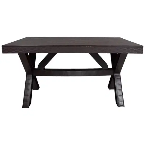 Záhradné stoly Stôl Rustic 80x140 hnedá
