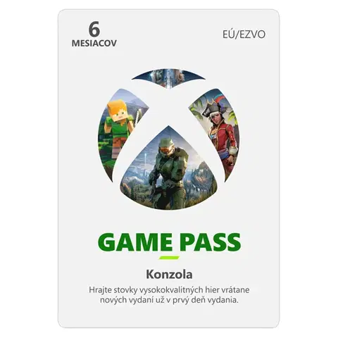 Hry na PC Xbox Game Pass 6 mesačné predplatné