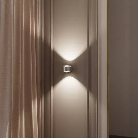 Bodové svetlá Top Light Puk! 120 Wall LED svetlá šošovky číre chróm matná