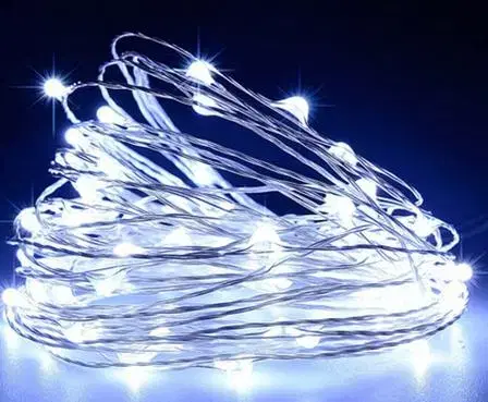 Vnútorné LED osvetlenie na vianočné stromčeky Vianočné osvetlenie  50L slzy 7/19/NIK BAT CW