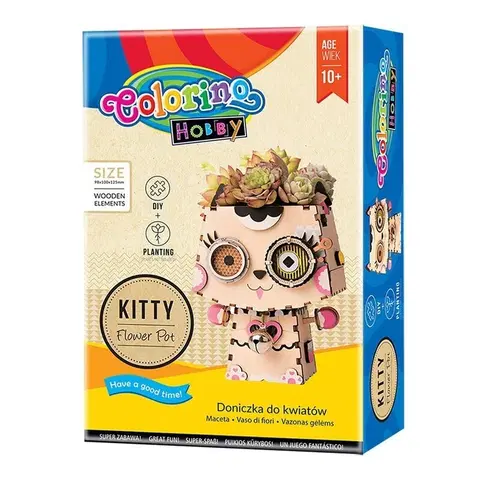 Kreatívne a výtvarné hračky PATIO - Colorino HOBBY Flower Pot Kitty