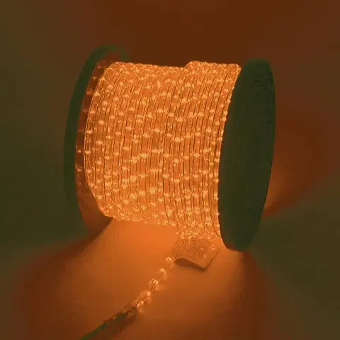 Svetelné hadice Steinigke Showtechnic Lanové svetlo EUROLITE Rubberlight RL1 oranžové 44 m