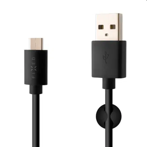 Dáta príslušenstvo FIXED Dátový a nabíjací kábel USB/USB-C, USB 2.0, 60 W, 2 m, čierny FIXD-UC2M-BK