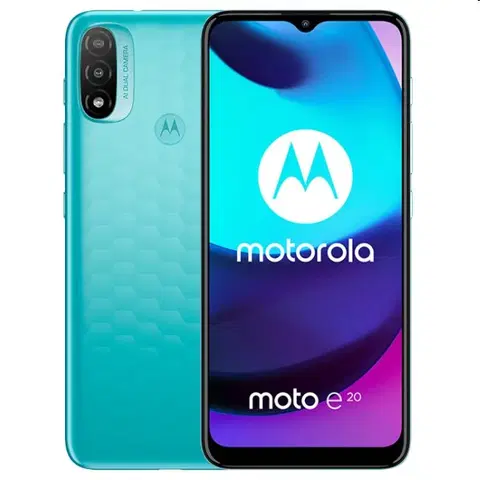 Mobilné telefóny Motorola Moto E20, 232GB, Aquarius PARX0001PL