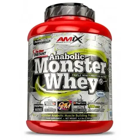 Viaczložkové proteíny AMIX Anabolic Monster Whey 2200 g malina