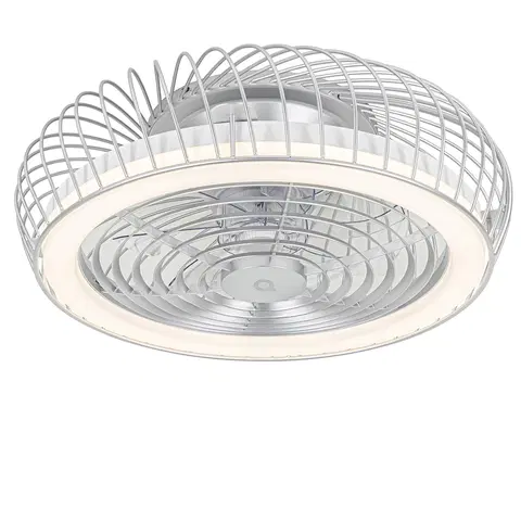 Stropne ventilatory Inteligentný stropný ventilátor strieborný vrátane LED s diaľkovým ovládaním - Crowe