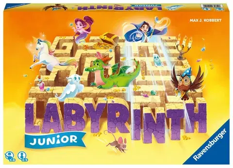 Hračky rodinné spoločenské hry RAVENSBURGER - Labyrinth Junior Relaunch