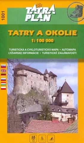 Turistika, skaly Tatry a okolie 1:100 000 letná - slov.