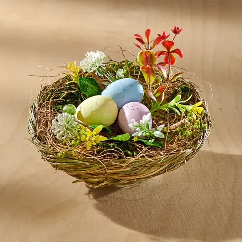 Drobné dekorácie a doplnky Hniezdo s vajcami