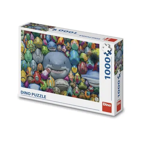 Hračky puzzle DINO - Farebné ryby 1000 puzzle