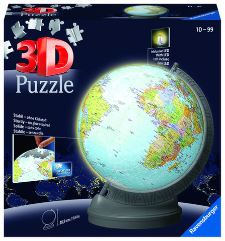 Limitovaná edícia Ravensburger 3D Puzzle-Ball Svietiaci glóbus 540 Ravensburger