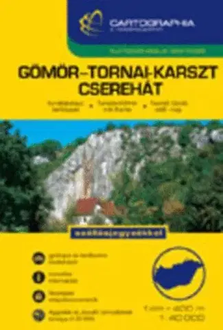Turistika, skaly Gömör-Tornai-Karszt, Cserehát 1 : 40 000 - Turistatérkép