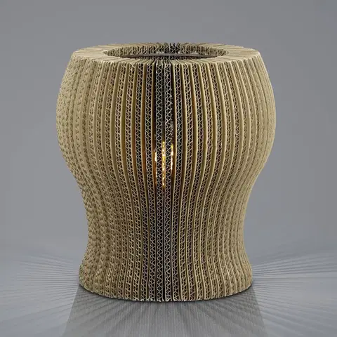 Stolové lampy HELL Stolová lampa Layer z kartónu 1-pl., tvar vázy