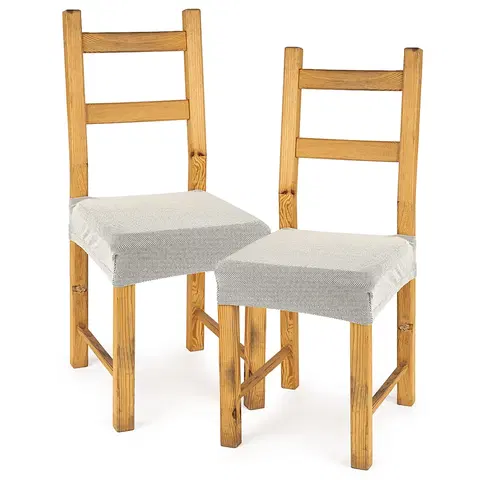 Doplnky do spálne 4home Multielastický poťah na sedák na stoličku Comfort smotanová, 40 - 50 cm, sada 2 ks