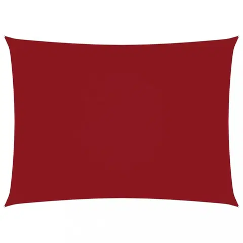 Stínící textilie Tieniaca plachta obdĺžniková oxfordská látka 4 x 6 m Dekorhome Červená