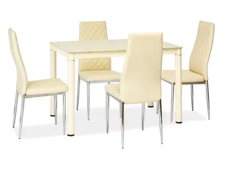 Jedálenské stoly GALON jedálenský stôl 100 x 60, krémová