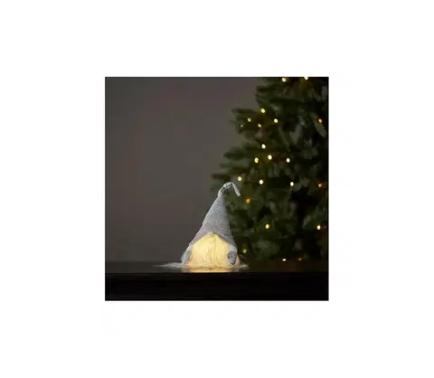 Vianočné dekorácie Eglo Eglo 411469 - LED Vianočná dekorácia JOYLIGHT 1xLED/0,06W/3xAG13 šedá 